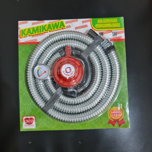 Regulator dan Selang Set - Selang Paket Regulator KAMIKAWA Kepala Gas SET - Regulator Gas dan Selang