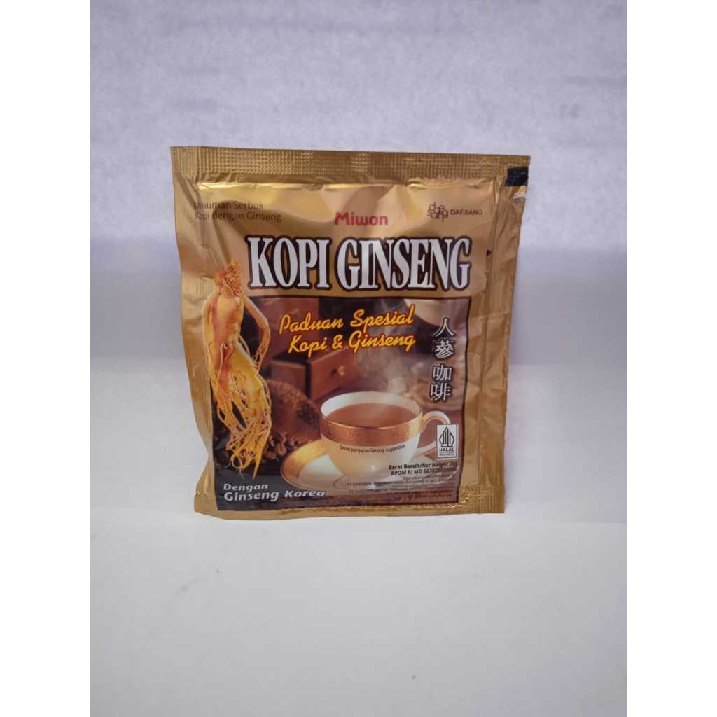 KOPI GINSENG KOREA 1 SACHET / KOPI GINGSENG MIWON KOREA PER SACHET