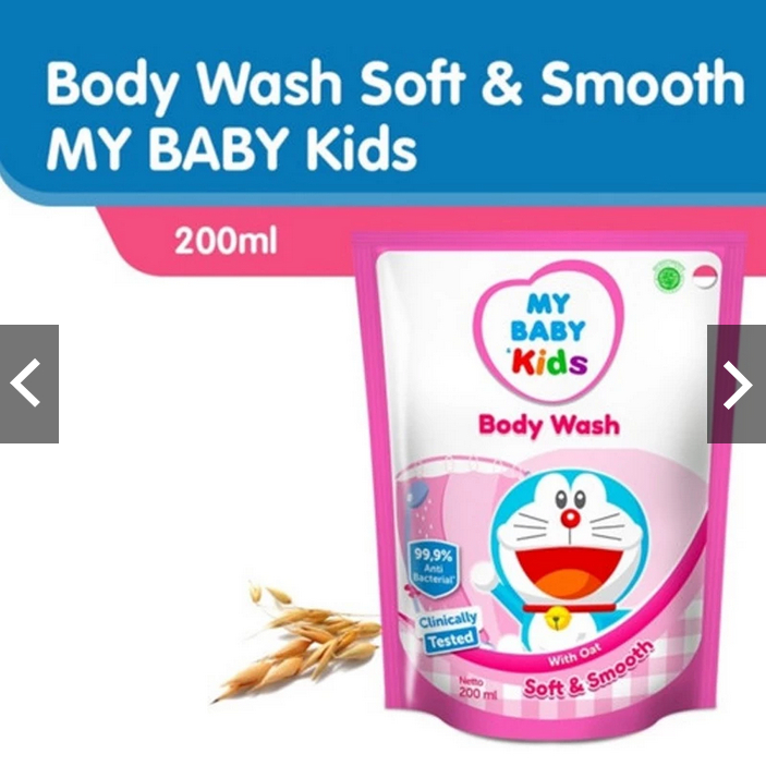 MY BABY Kids Body Wash Refill Pink 200mL- Sabun Mandi Anak
