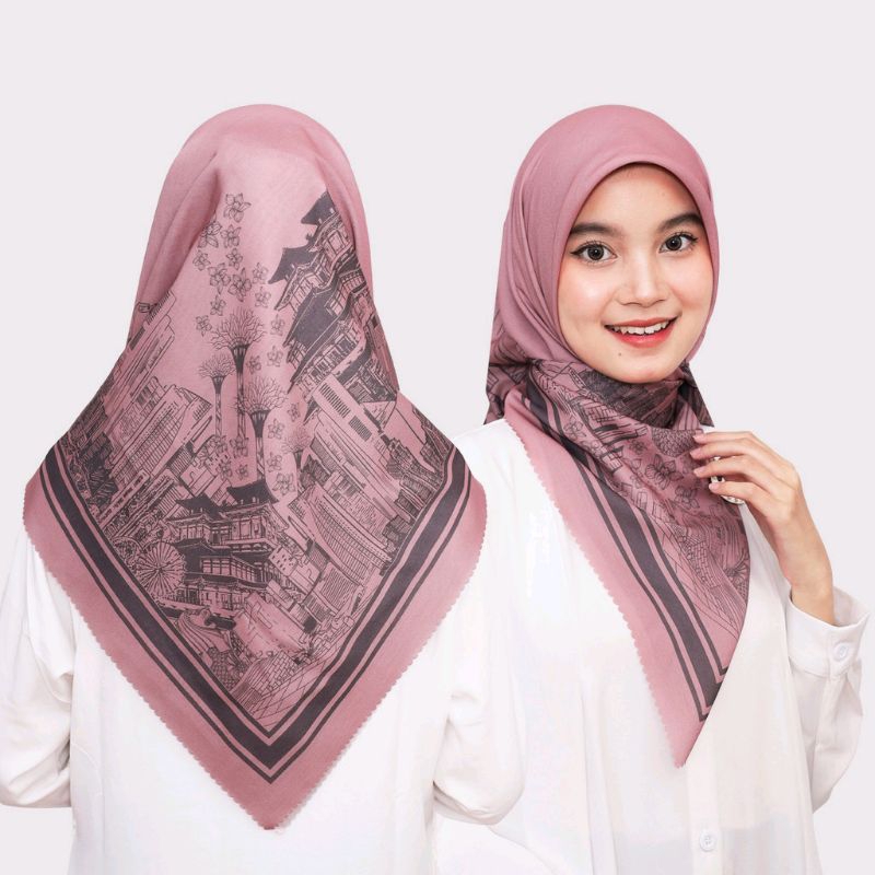 COD HIJAB SEGI EMPAT MOTIF BAHAN VOAL PREMIUM | YUMNA | SUBLIME | JILBAB KERUDUNG MOTIF SEGI EMPAT P