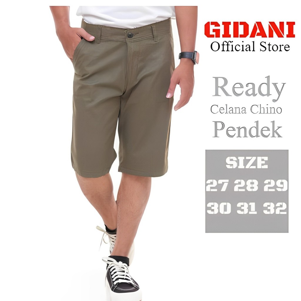 PROMO Chino Pendek Celana Pendek Chino Pria 100% Original Gidani Celana Formal Basic Pria