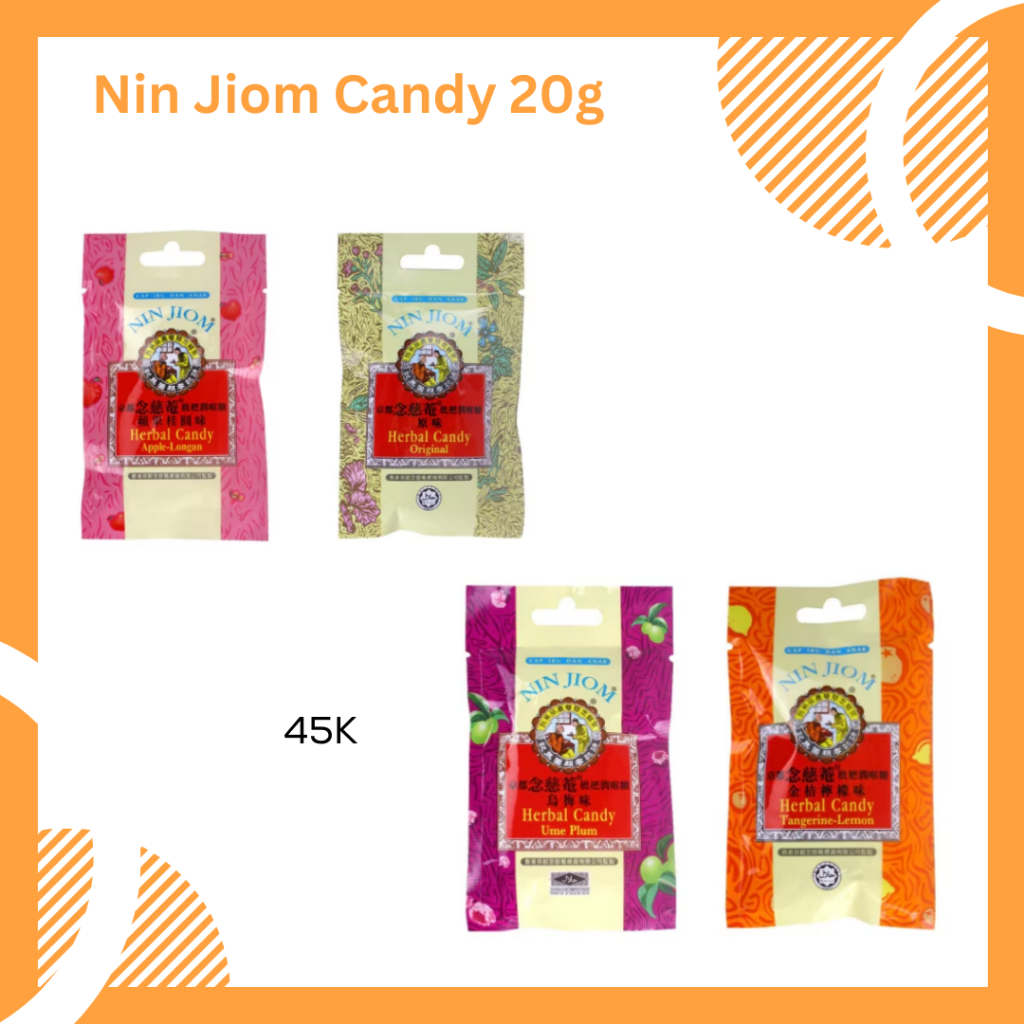 

Nin Jiom Candy 20g Permen Pelega Tenggorokan Jastip Hongkong HK China Twentyonestore