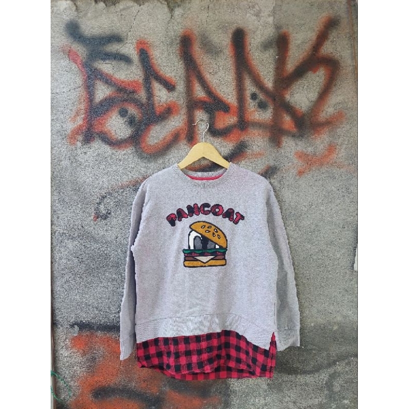 Crewneck Flanel Pancoat Burger Rare Original Second