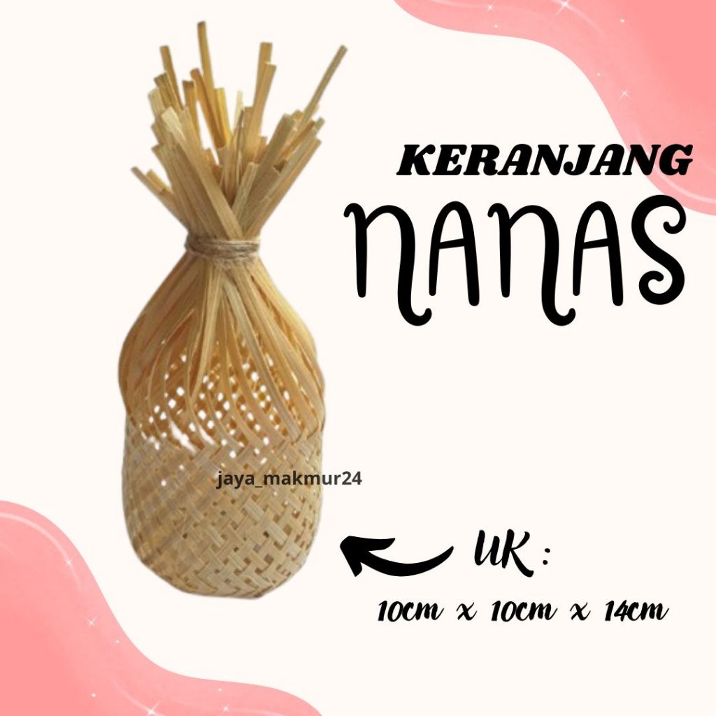 keranjang bambu anyaman / keranjang nanas bambu