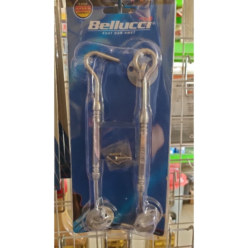 Hak Angin Jendela Bellucci 304-8/ Hak Angin stainless 20cm/ Kait Jendela Bellucci
