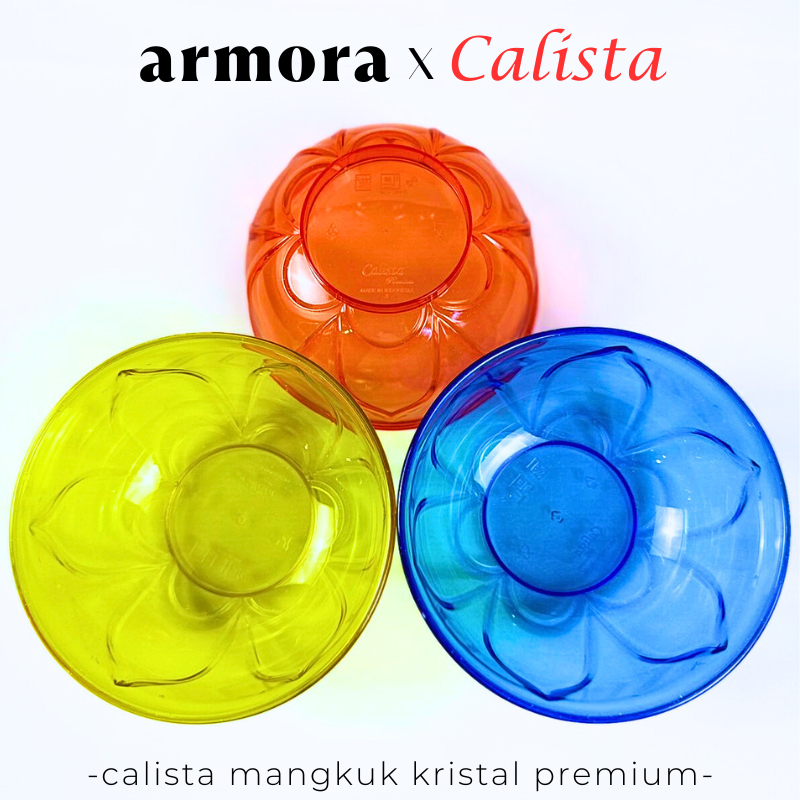 [ CALISTA ] MANGKOK PLASTIK AESTHETIC CALISTA CRISTAL PREMIUM BESAR  MANGKUK PLASTIK MIE BAKSO SEBLA
