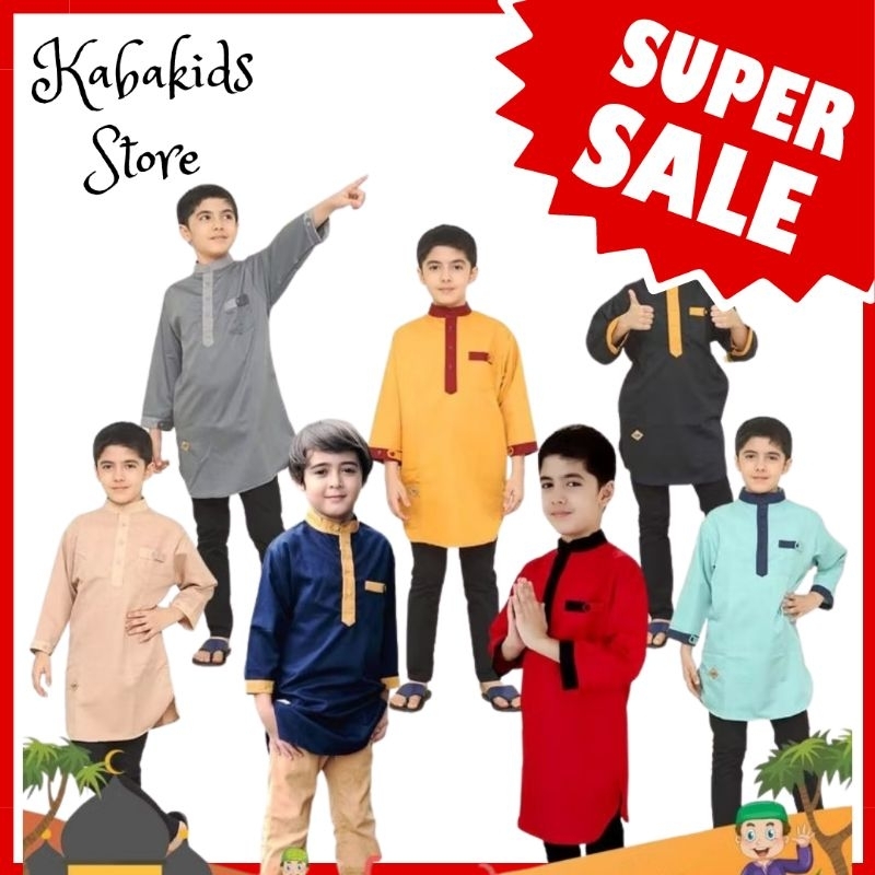 SALE❗Kazoku Koko Kurta Boy 4-12T Baju Koko Kurta Anak - KSD SALE