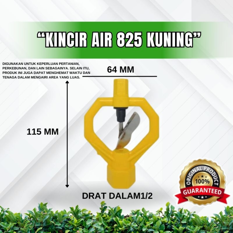 KINCIR AIR KUNING 825 ( Sprinkler /sprinkle / kincir air )