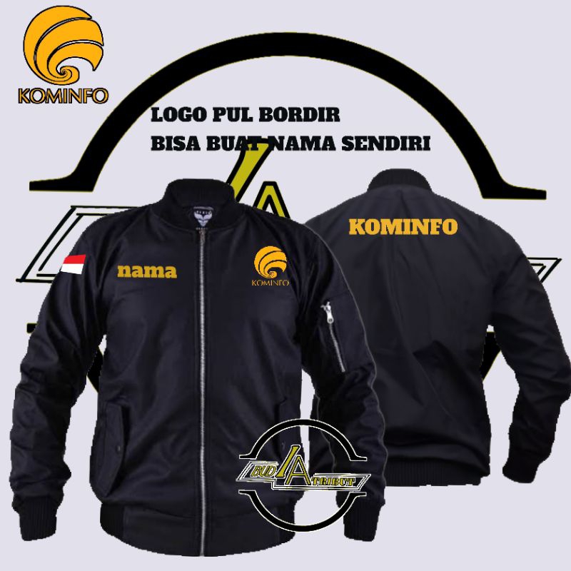 jaket kominfo / jaket bomber kominfo
