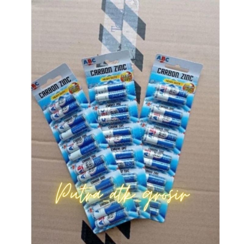 batu renteng A3 abc remot batu a3 abc(1 renteng 6 pasang atau 12pcs) batu baterai a3/ batu remot/bat