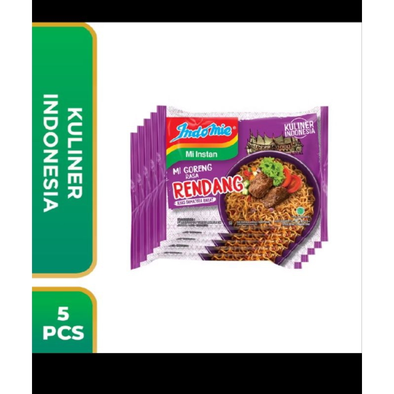 

indomie instan rasa mie goreng rendang 5pcs