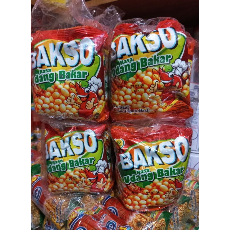 

Bakso Rasa Udang Bakar 1 Renceng Isi 10 Bungkus @15g