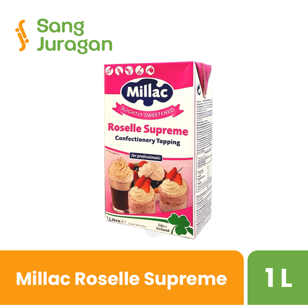 

Millac Roselle Supreme 1 Liter / Roselle Supreme Whipping Cream 1 Liter / Millac roselle Whip Cream 1L