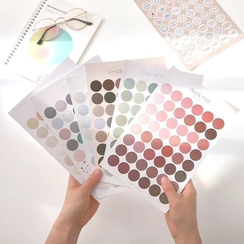 

Sticker Stiker Bulat Morandi untuk Jurnal Journal Diary Bullet Journal