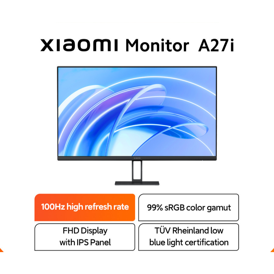 Monitor Xiaomi 27 Inch Gaming Monitor FHD 100Hz IPS 27 Inc Xiaomi A27i