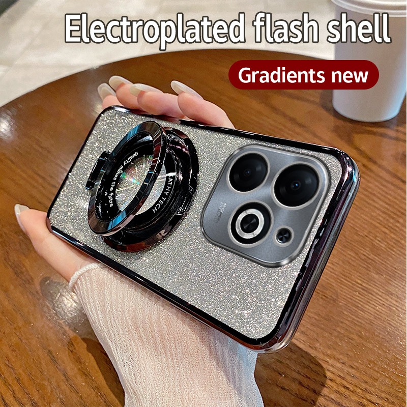 HP Soft Case Tecno Spark 20C Casing Silikon Untuk Tecno BG7n BG7 Spark20C Casing berkilau Berlapis H