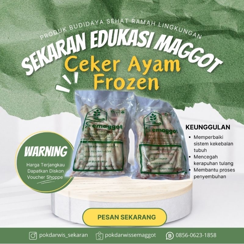 

Ceker Ayam Frozen - Semaggot