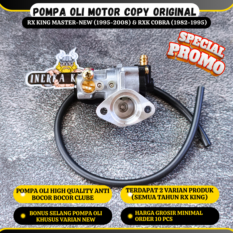 Oil Pump Pompa Oli Assy Rx King Rxking RXK Cobra Master New Peredam 1982-2008 COPY ORIGINAL