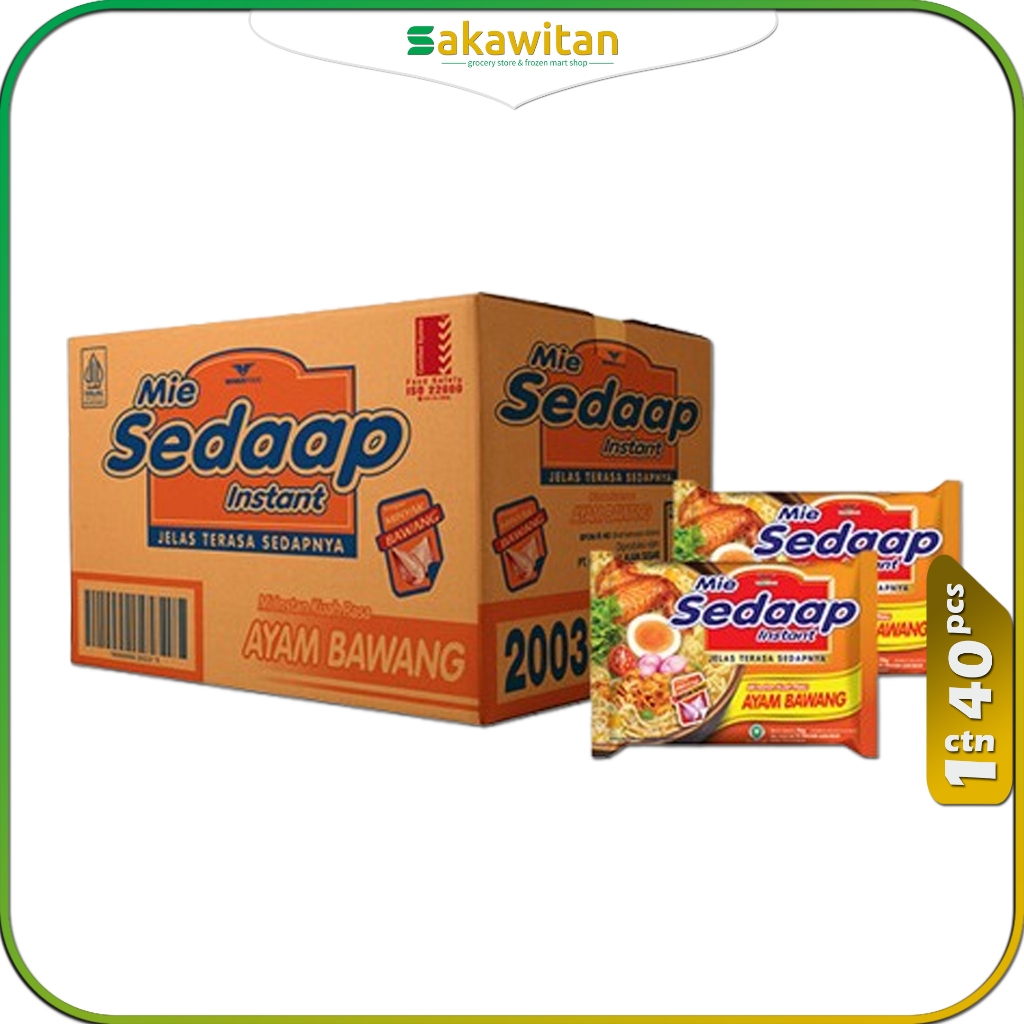 

Mie Sedap Ayam Bawang 1 Dus 40 Pcs 70 Gram | Sakawitan