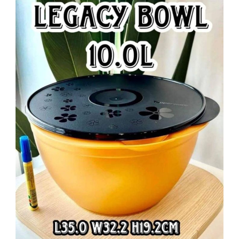 Tupperware Legacy bowl 10L GOLD Malay