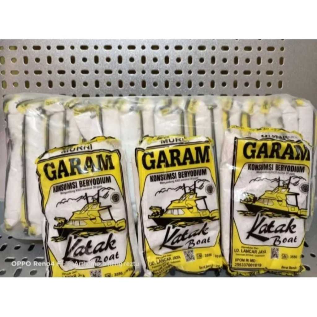 

garam cap katakboat uk 200g/garam dapur 200g