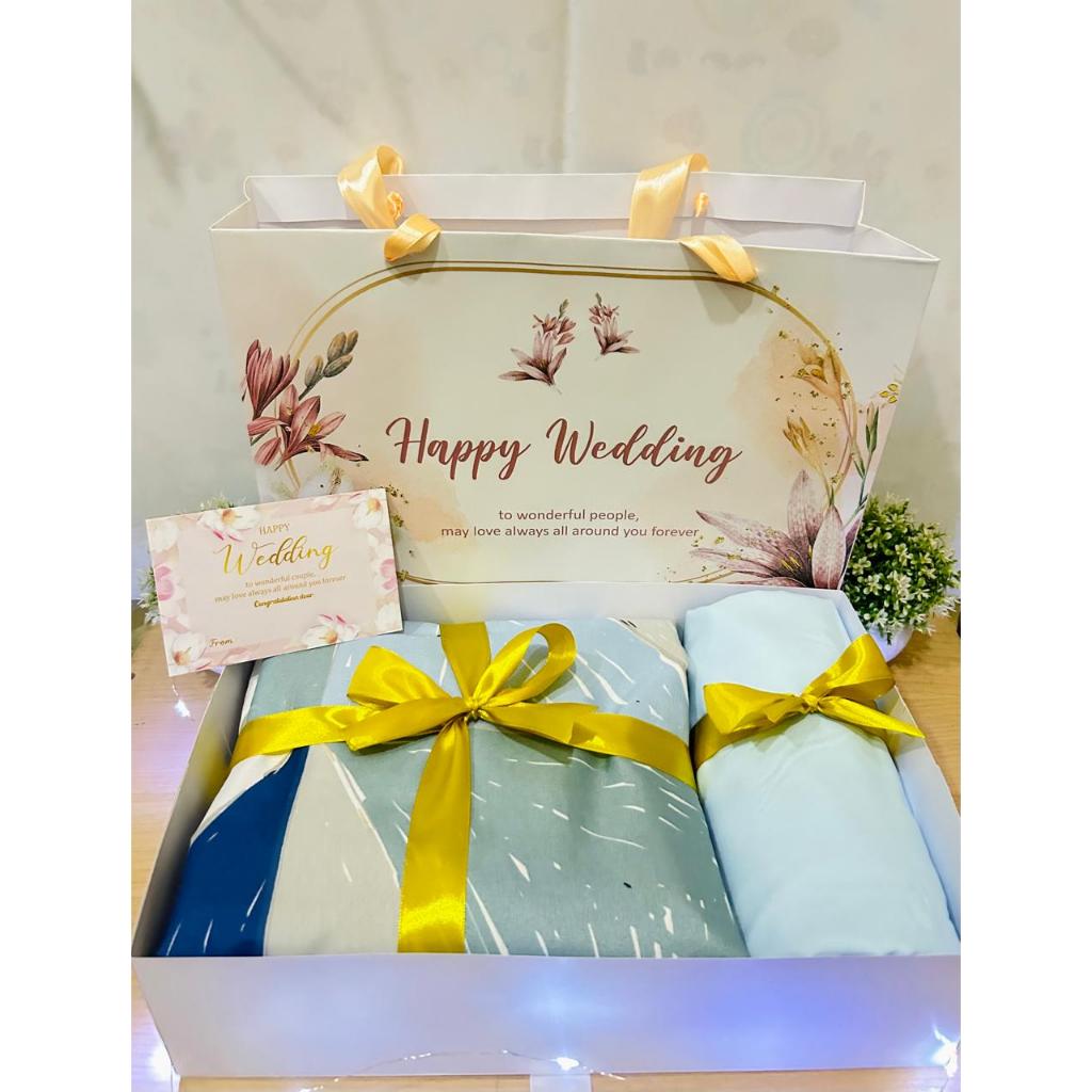 Hampers Sprei/Kado Sprei Bonita 180x200 | Kado Pernikahan | Hampers Wedding