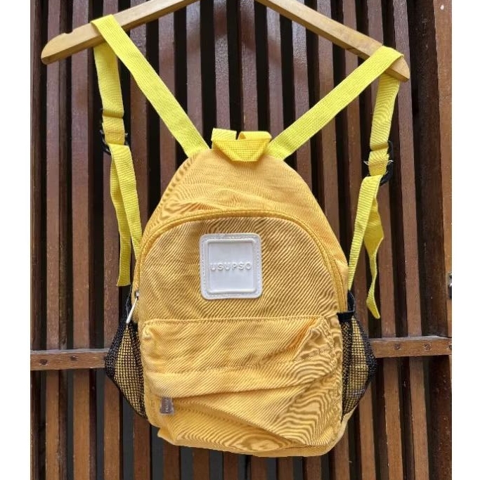 Preloved Mini Backpack Ransel Kuning Usupso
