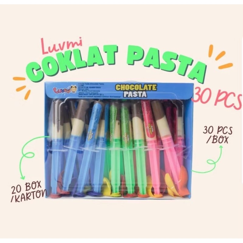 

LUVMI CHOCOLATE PASTA BENTUK SUNTIK DAPAT BALON