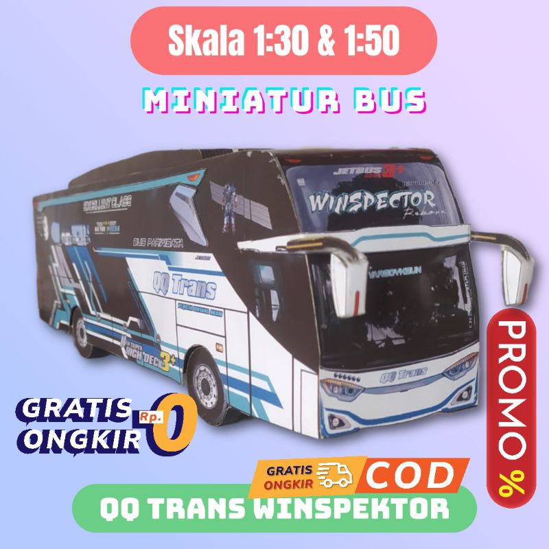 PAPERCRAFT BUS WINSPECTOR | Miniatur bus