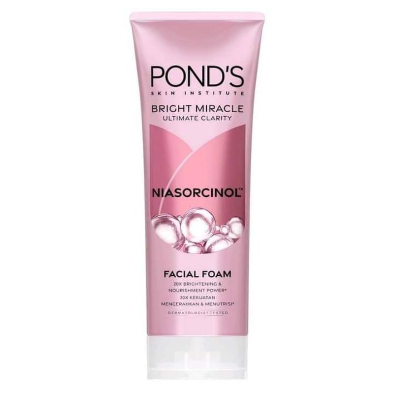 PONDS SABUN CUCI MUKA | PONDS BRIGHT MIRACLE ULTIMATE CLARITY | PONDS FACIAL FOAM NIASORCINOL 100gr