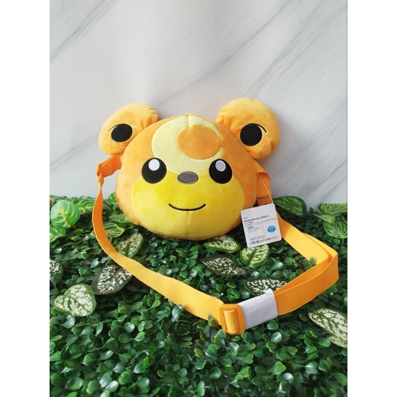 Tas Boneka Sling Bag Pokemon [ Teddiursa ] Original Banpresto