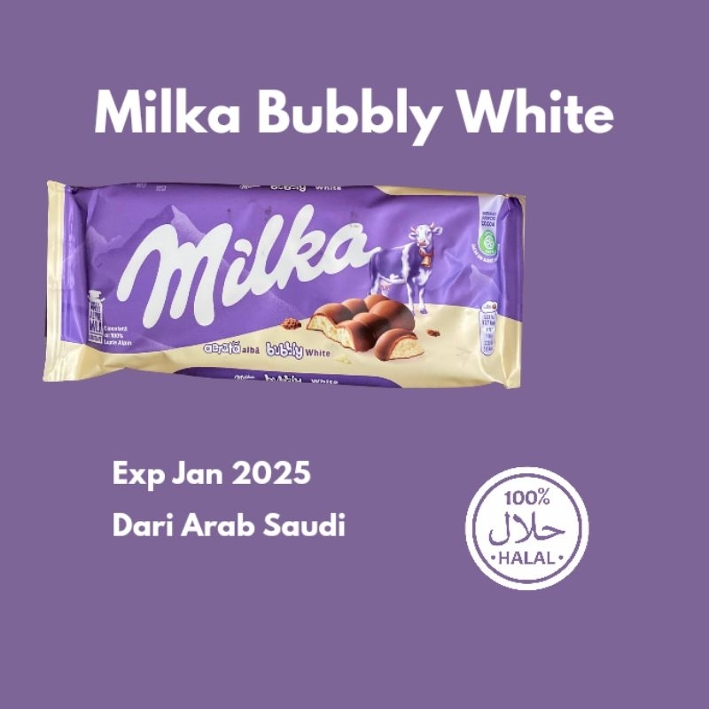 

Milka Bubbly White Coklat Impor Arab