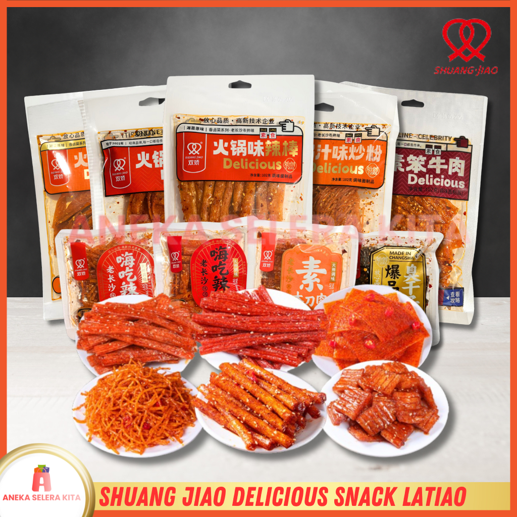 

Shuang Jiao Latiao Vegetarian Spicy Snack