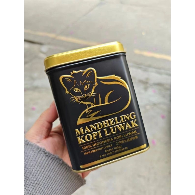 

Kopi Luwak Asli Mandheling 100gr Tin Can