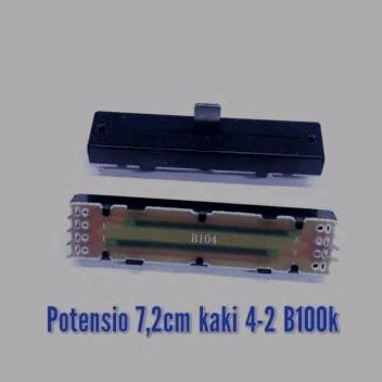 potensio geser 7,2 cm kaki 4-2 B100K