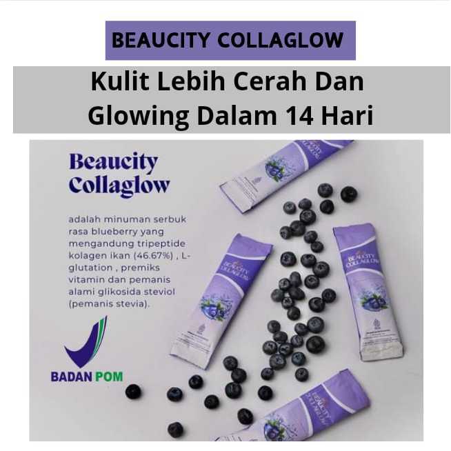 Beaucity Collaglow - collagen drink - BPOM aman busui dan ibu hamil