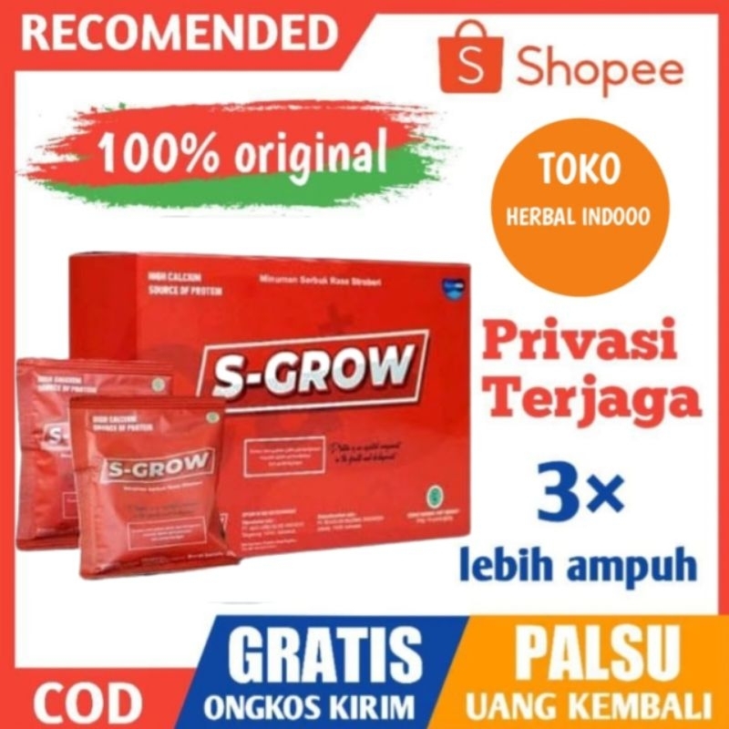 

[BEST SELLER] S-GROW susu suplemen peninggi badan super cepat ampuh sgrow kalsium suplemen obat tinggi badan anak