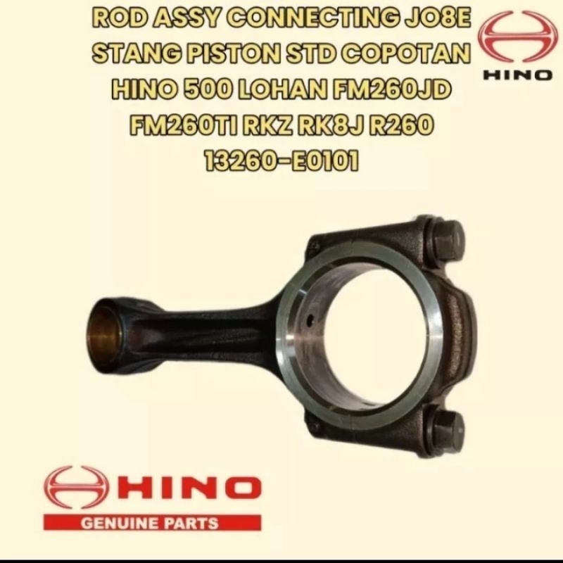 ROD ASSY CONNECTING STANG PISTON JO8E HINO 500 FM260TI BUS RKZ RK8J R260 COPOTAN ASLI 13260-E0101