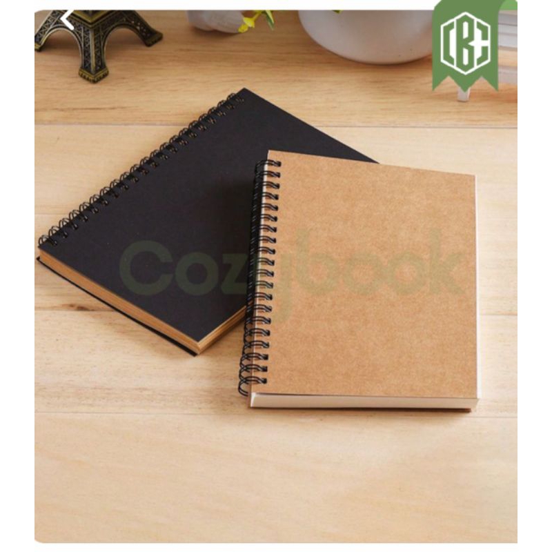 

Buku gambar sketsa ukuran A6 isi 50 lembar/cover coklat vintage dan hitam vintage sketchbook