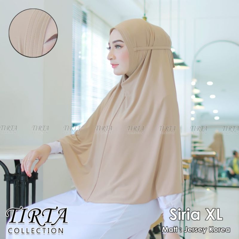 SIZE XL - HIJAB INSTAN TALI BELAKANG SYIRIA MARYAM / JILBAB BERGO  NON PET KERUDUNG PREMIUM BISA COD