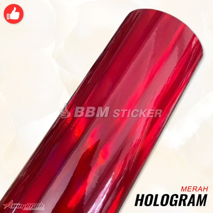 Skotlet Laser Chrome Hologram Merah