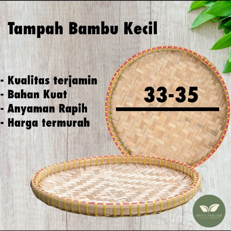 tampah bambu 33-35 cm tampah bambu kecil