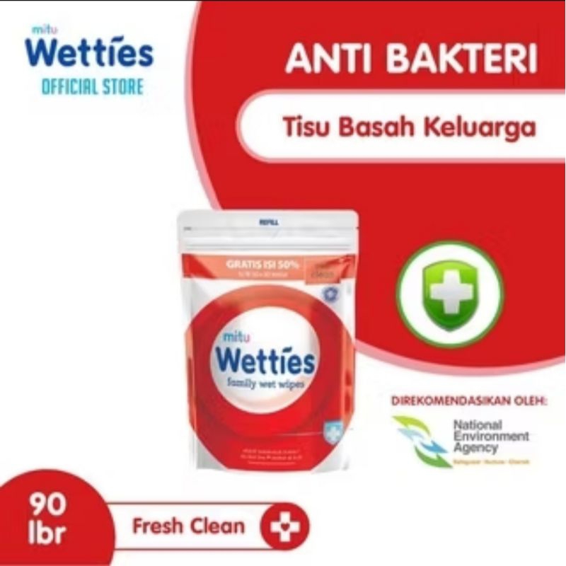 Mitu Wetties Tisu Basah Antiseptic