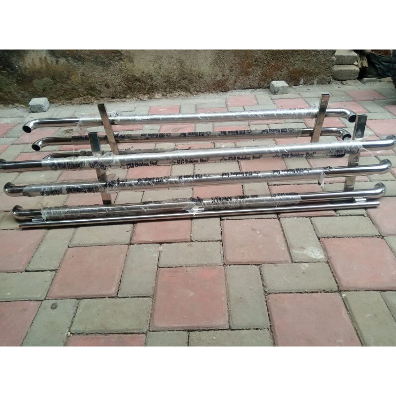 spoiler  bemper samping L300 euro 4 kanan kiri stainles