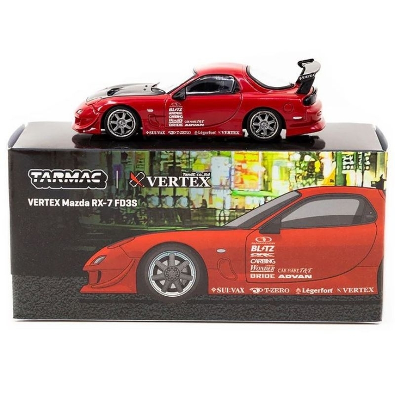 Tarmac Works Vertex Mazda RX-7 FD3S Red