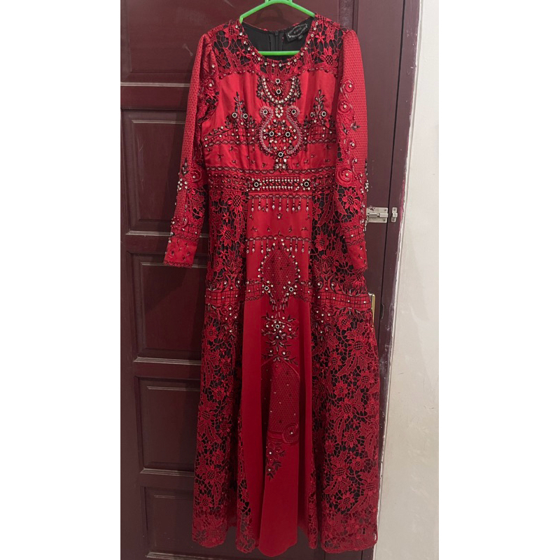 preloved bibiq uk M warna maron hitam