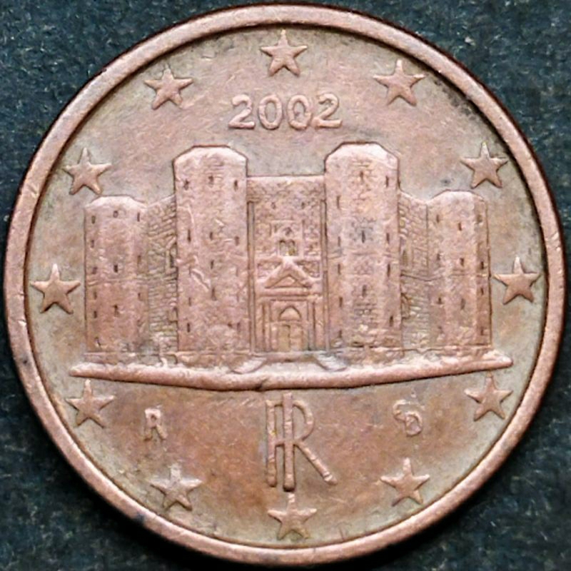 1 euro cent 2002 Italy