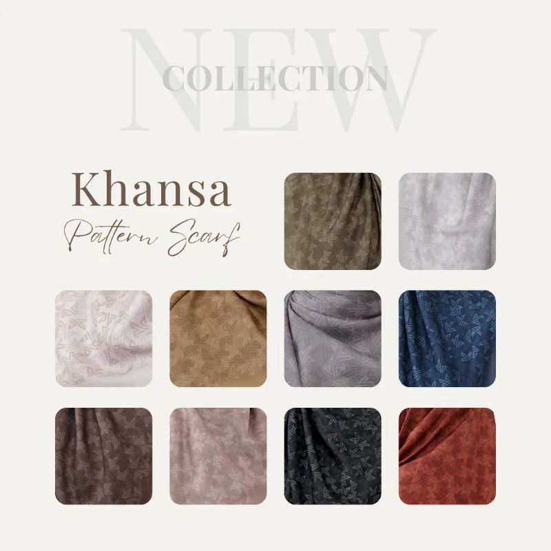 KORINA KHANSA PATTERN SCARF/100%original/korina/scarf