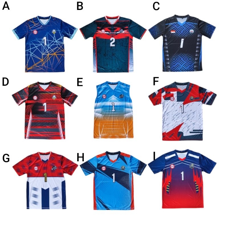 Baju jersey voli full printing Lusinan