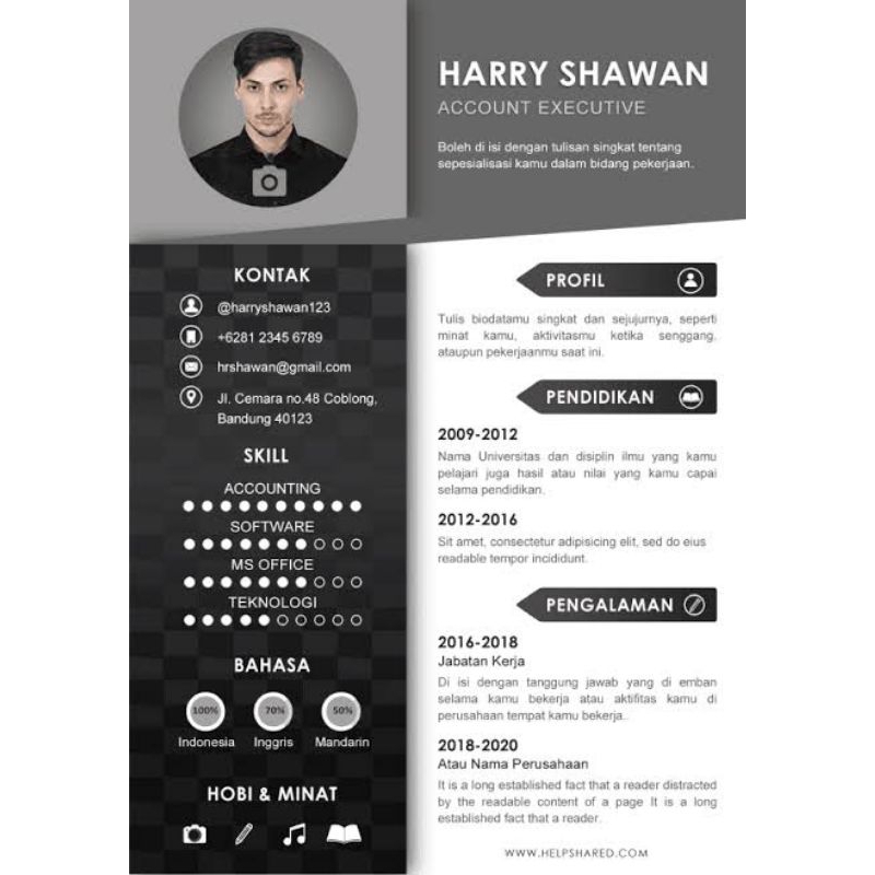 CV dan surat lamaran pekerjaan PDF